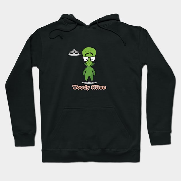 Woody Alien Hoodie by Squirrel Friends